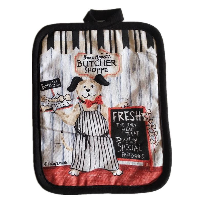 

1Pc 17x22cm Rectangle Vintage Printed Cotton Heat Resistant Potholder Pad Table Dinner Placemat 22x17cm