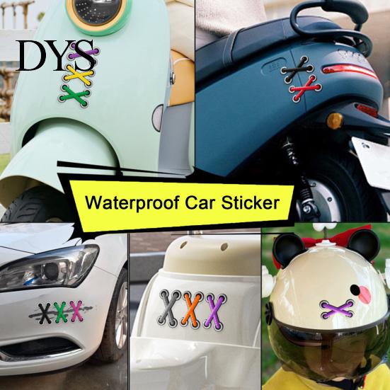 Unique Car Body Sticker 3D Realistic Shoelace Waterproof Sunproof Decals with Door Protector Strong Adhesive for Scratch Cover Cars Motorcycles Decal