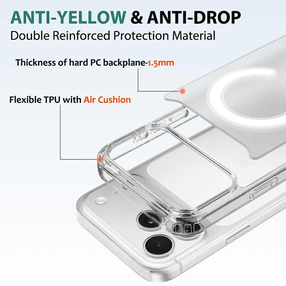 For iPhone 17 Pro Max Case Compatible with MagSafe TPU + Acrylic Phone Cover with Camera Control Button