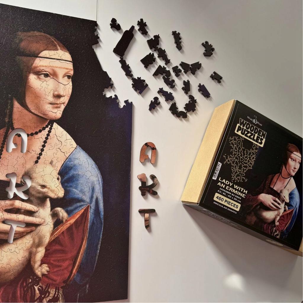 Lady with an Ermine Puzzle by Leonardo Da Vinci XL | Picture Puzzle Gift