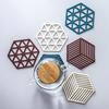 Hollow Heat Resistant Trivet for Hot Dishes Non-Slip Silicone Table Mat for Pots Scratch-Proof