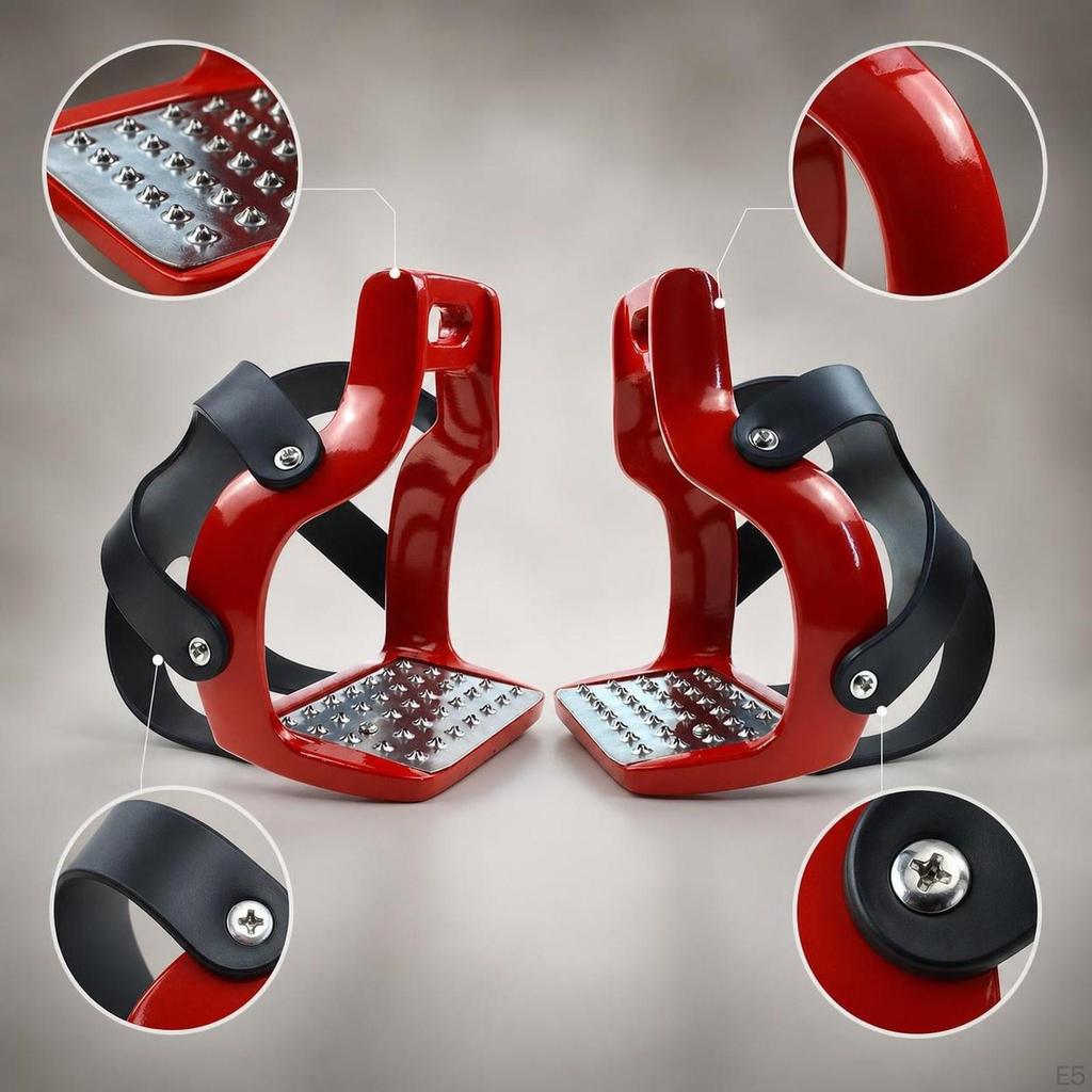 Riding Pedals Reinforced Assembly Inserts AntiSlip Rubber Protection Lightweight Equipment Suitable