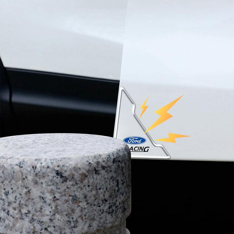 2Pcs Car Door Corner Cover Anti-Scratch Protection 3D Sticker For Ford Focus 2 3 mk3 Fiesta Ranger Mondeo Mustang Transit Fusion Kuga