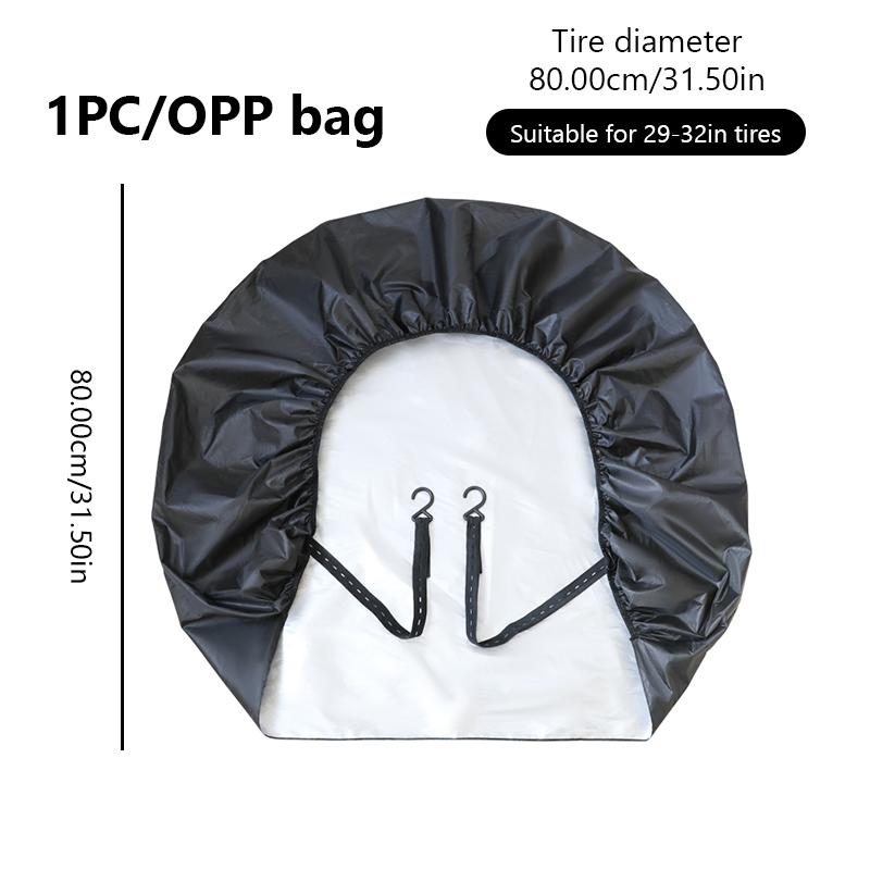 

SEAMETAL Чехол для запасного колеса Водонепроницаемый Автомобильный протектор колеса Защита от солнца Чехол для колеса автомобиля Для защиты шин от солнца, дождя и снега 1pc чёрный