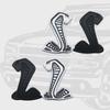 3D Cobra Styling Auto Metall Aufkleber Kühlergrill Abzeichen Kotflügel Seiten Emblem Heck Aufkleber Für Ford Mustang Shelby GT GT350 500 Cobra