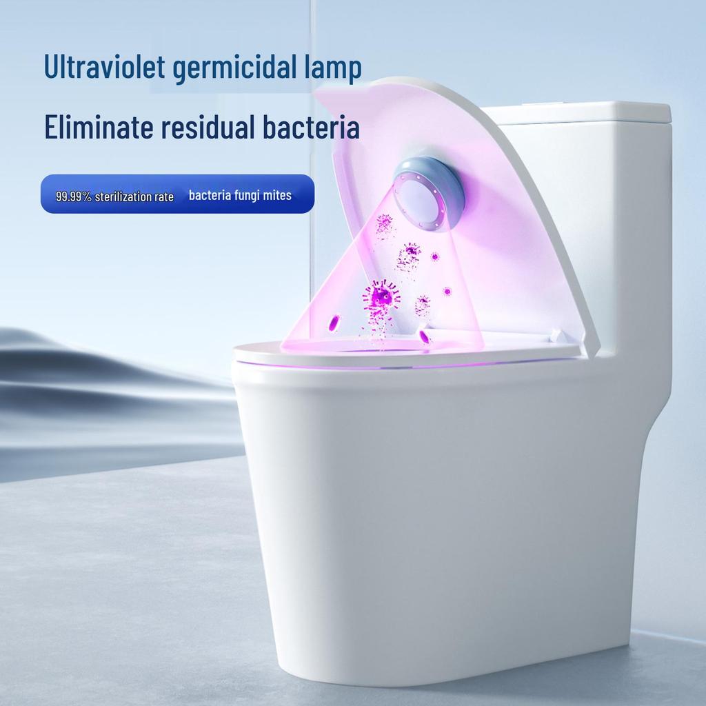 Portable UV Wardrobe and Bathroom Sterilizer with Rechargeable Induction Light for Deodorization and Odor Removal