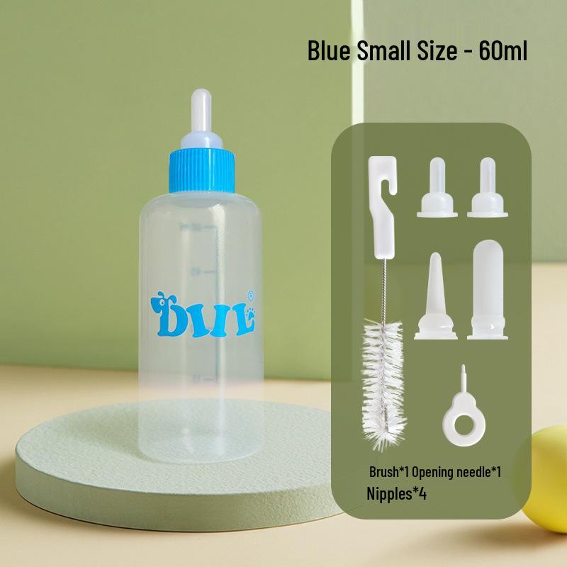 Newborn Puppy & Kitten Feeding Set: 4-Piece Pet Milk & Water Bottles
