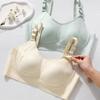 Seamless Front-opening Nursing Bra for Pregnancy Providing Support Preventing Sagging and Lightweight for Breastfeeding