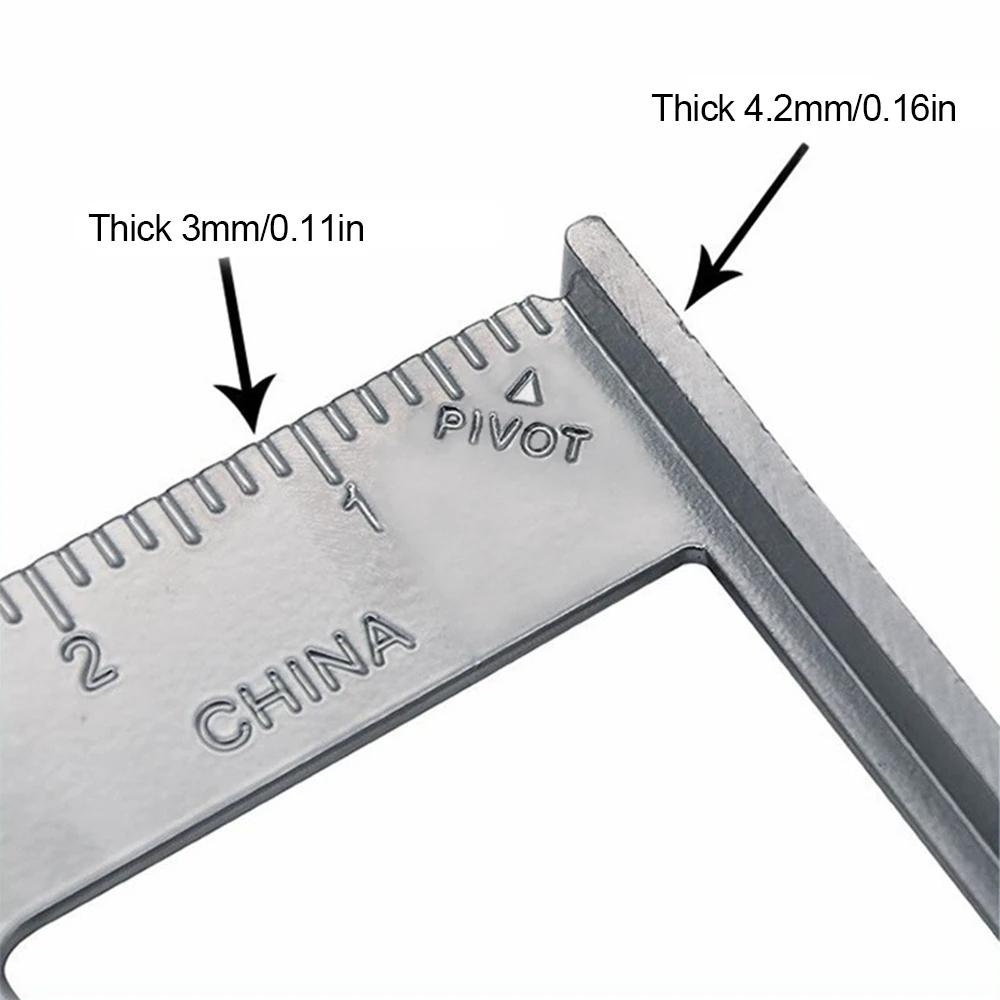 7" British Tripod Aluminium Angle Protractor for Woodworkers Carpenter's Tools 90 Degree Thick Leather Woodworker's Right Angle