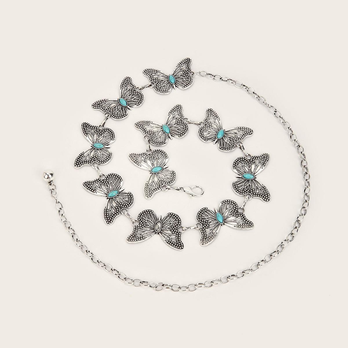 

Легкая роскошь ретро поясная цепочка женская нишевая текстура ретро металлическая цепочка для ремня аксессуары ретро