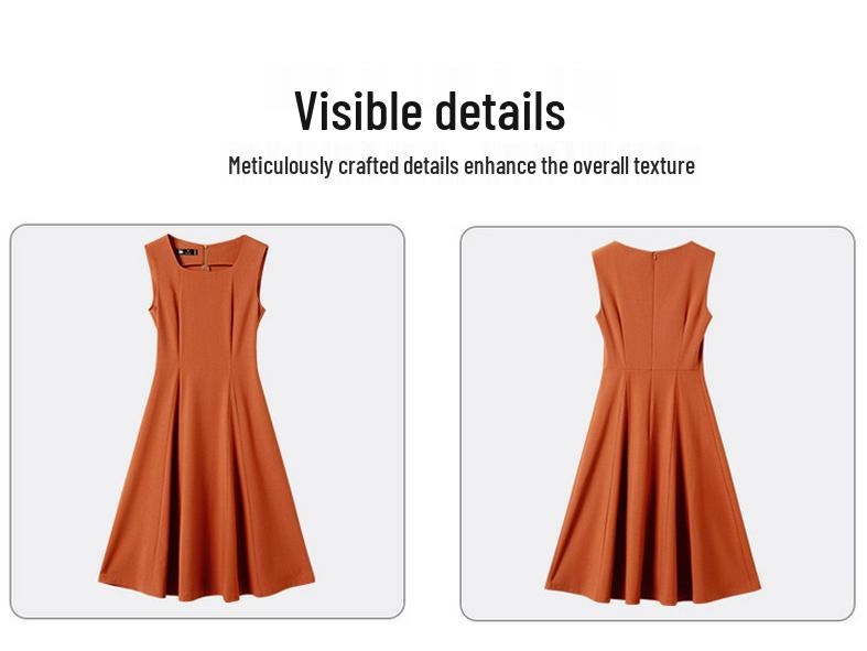 Elegant Sleeveless Fit-and-Flare Dress for Women - 2026 Spring/Summer Collection