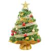 Xmas Tree with Light 23.6 Inch PVC Tabletop Artificial Xmas Pine Tree for Xmas Holiday Home Decorations
