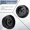 Universal 5 & 6 Hole Steering Wheel Hub Adapter Compatible with Chevy GMC Trucks Pickup Vans Jeep Chrysler Dodge Pontiac Cadillac,Billet Aluminum