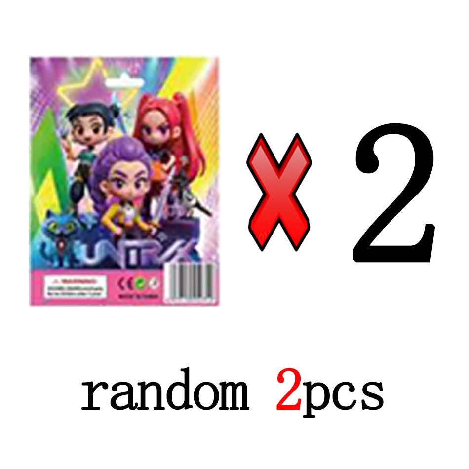 10pcs Kpop Demon Hunters Blind Box Action Figures Set Derpy Tiger Rumi Mira Zoey Sussy Collectible Dolls Figurines for Fans Gift