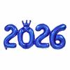 Crown 2026 Number Foil Balloons New Year Navidad 2026 Eve Party Decoration Party Supplies 16in Christmas Decorations Photo Prop
