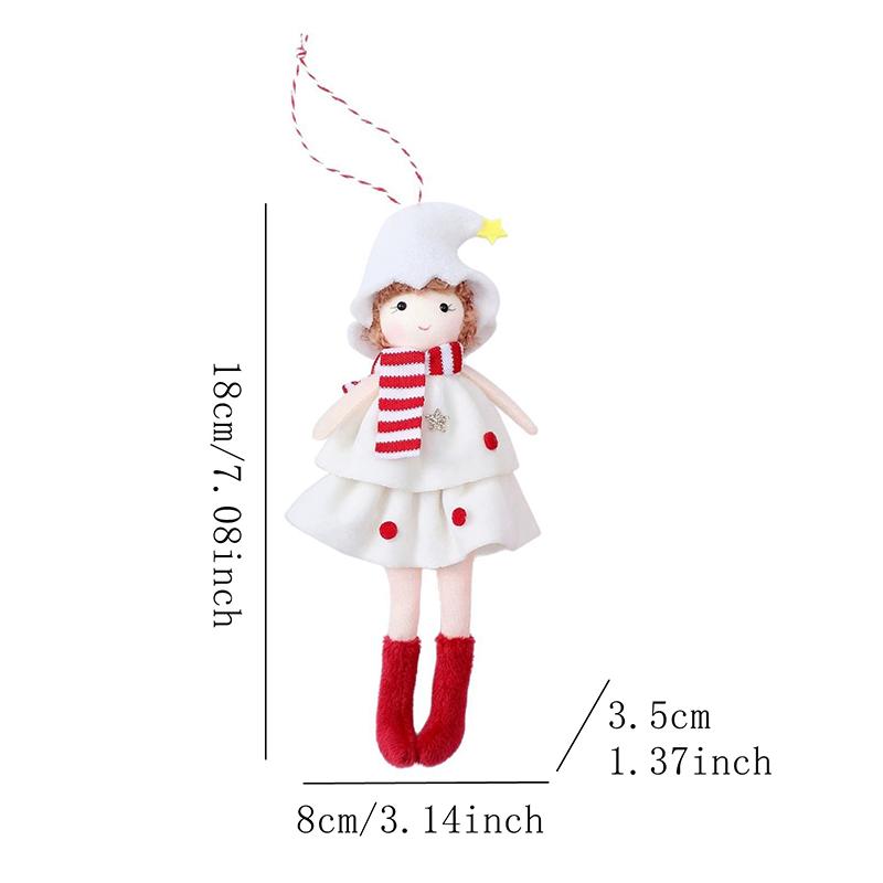 WTEMPO Christmas Pendant Cute Christmas Tree Ornaments Holiday Decor for Xmas New Year Party & Home Decoration Dollhouse Christmas Decorations