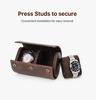 Retro Leather Travel Watch Box - Drop-Proof, Portable Storage for Mechanical Watches