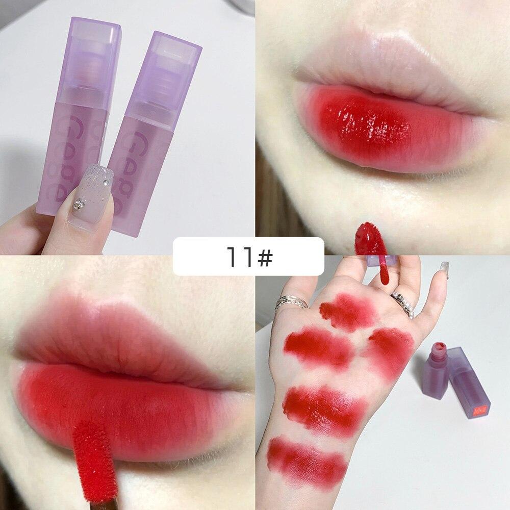 

Бархатный мусс-блеск для губ с фиолетовым тюбиком, стойкий водостойкий макияж для губ, косметика, жидкие помады