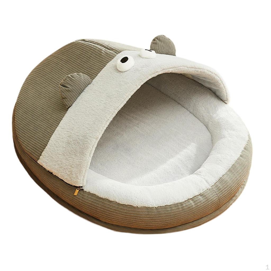Nest Bed for Pets with Anti-Slip Base And Washable Cover