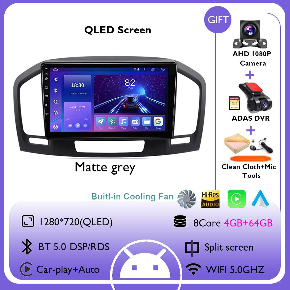 9Inch Car Radio For Buick Regal Opel Insignia 2009 - 2013 Stereo Multimedia Video Player Wireless CarPlay Android Auto 4G+WiFi