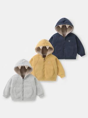 European Boys' Fleece-Lined Hooded Winter Jacket 2025 - New Arrival Toddler & Children's Top