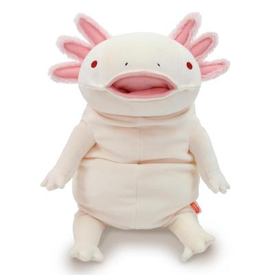 Shinada Global Mochi Series Mochi Upa Ivory (L) 22 X 22 X 30cm Plush Axolotl Animal MOUP-0350IV