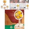 Educational Diy Wooden Electric Head-shaking Fan Kit For Kids Creative Invention Play
