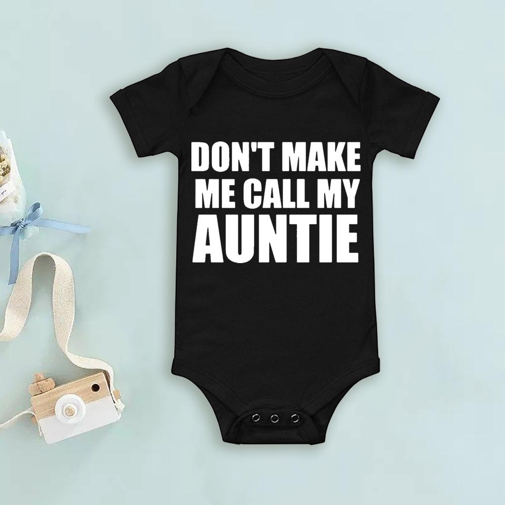 Don't Make Me Call My Grandma Baby Bodysuits Grappige Zomer Peuter Jumpsuit Jongens Meisjes Korte Mouw Kleding Unisex Baby Outfits