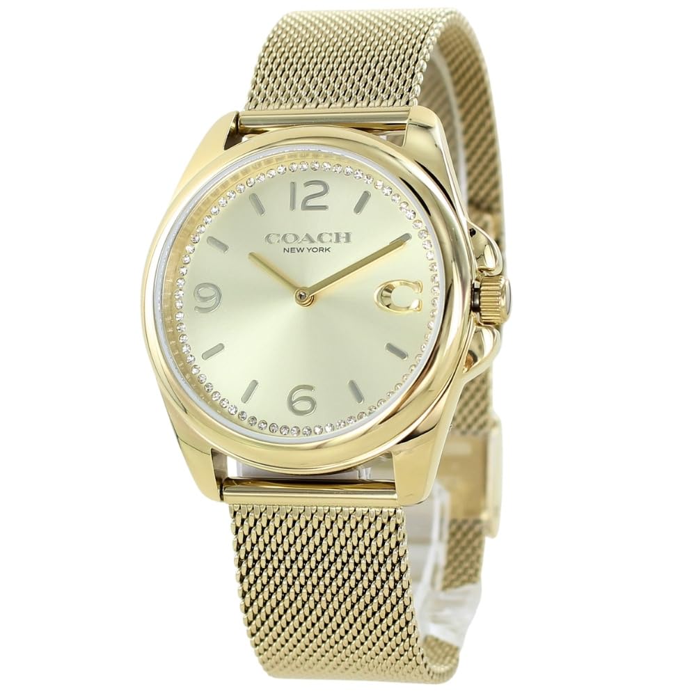 

Watch Grayson Stainless Steel Bracelet Watch Gold 14504144 [Coach] Women s Women s [Item] золотой