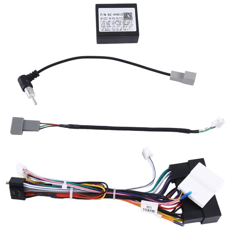 Autoradio Canbus Kabel Stromkabelbaum Buchse Stecker CAN Bus Decoder für KIA Carnival Sedona Optima Sorento-A87Q