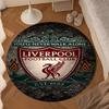 1PC rug liver-pool Fc Crest Round mat Home Decor, Chair rug For livingroom,Bedroom, doormat home decor Birthday Gift Christmas Gifts
