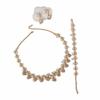 Simulated Pearl Women's Jewelry Set Baroque Statement Rhinestone Jewelry Set  Outfit Accessory