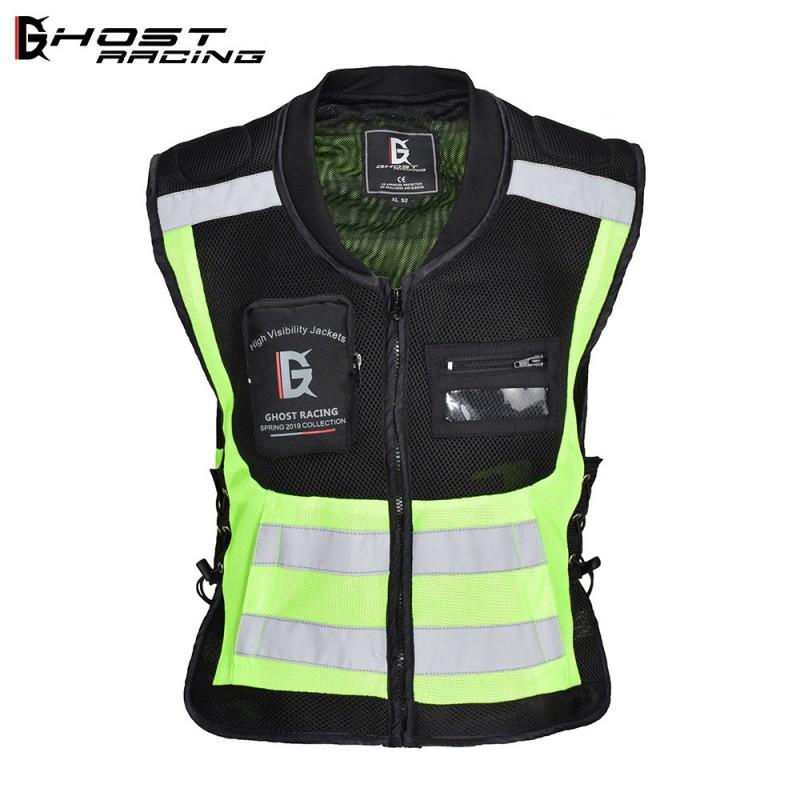 Motorcycle Riding Vest With Reflective Stripes
