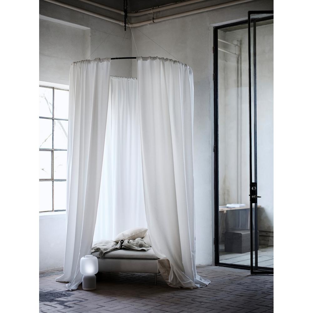 IKEA GUNNLAUG звукопоглощающая штора белый 145x250 см