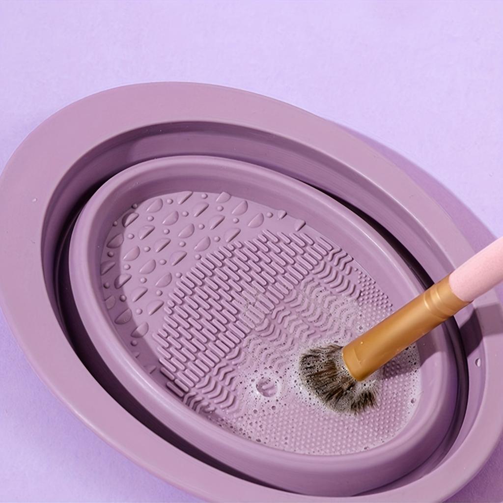 Silicone Makeup Brush Cleaning Bowl – Non-Scratching, Power-Free Washing Pad for Brushes, Durable & Odorless Beauty Tool, Easy to Clean