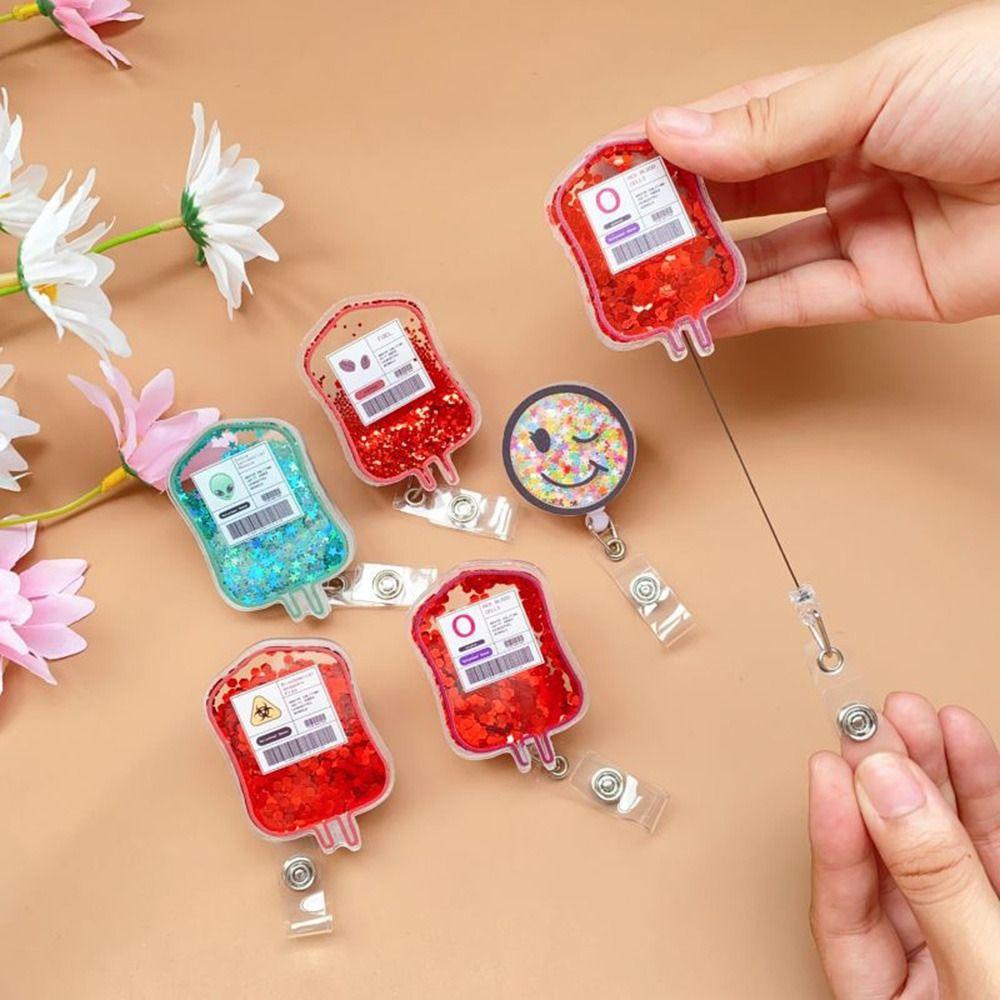 Retractable ID Badge Reels Lanyard Name Tag Holder NEW Nursing ID Badge Holder