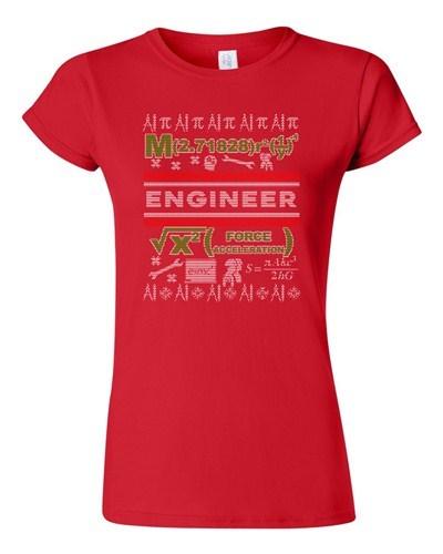 Junior Engineer Math Mathematics Ugly Christmas Funny Humor DT T-Shirt Tee Unisex T-Shirt L