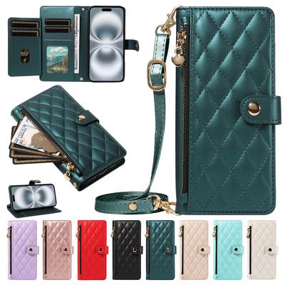 Etui z paskiem na ramię do Xiaomi 15 14T Poco F7 Ultra X7 X6 M7 Pro Redmi Note 13 14 14S 13C Redmi A5 Pokrowiec z portfelem i wieloma slotami na karty