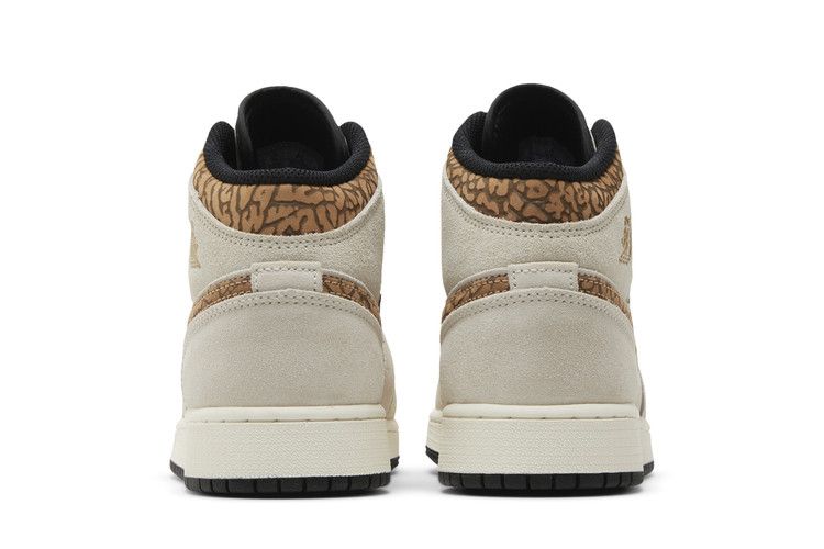 Kids' Sneakers Nike Jordan 1 Mid SE Brown Elephant (GS)