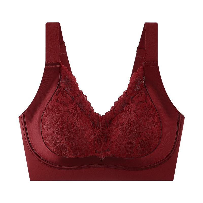 Reggiseno Push-Up in Pizzo per Seno Abbondante - Supporto Laterale, Anti-Rilassamento, Sollevante, Taglie Forti