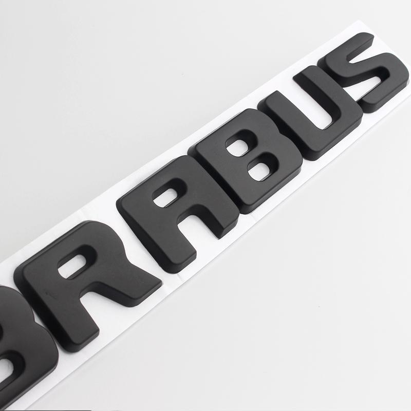 Mercedes-Benz BRABUS Metal Car Stickers: Rear Emblem & Decorative Body Stickers