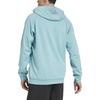 Adidas Logo Hooded Long-Sleeve Jacket for Men, Light Blue