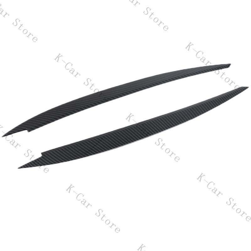 Car Headlight Eyebrow Eyelid Cover Trim ABS Carbon Fiber Eye-catching For VW Golf 7 VII GTI GTD R MK7 2013-2017