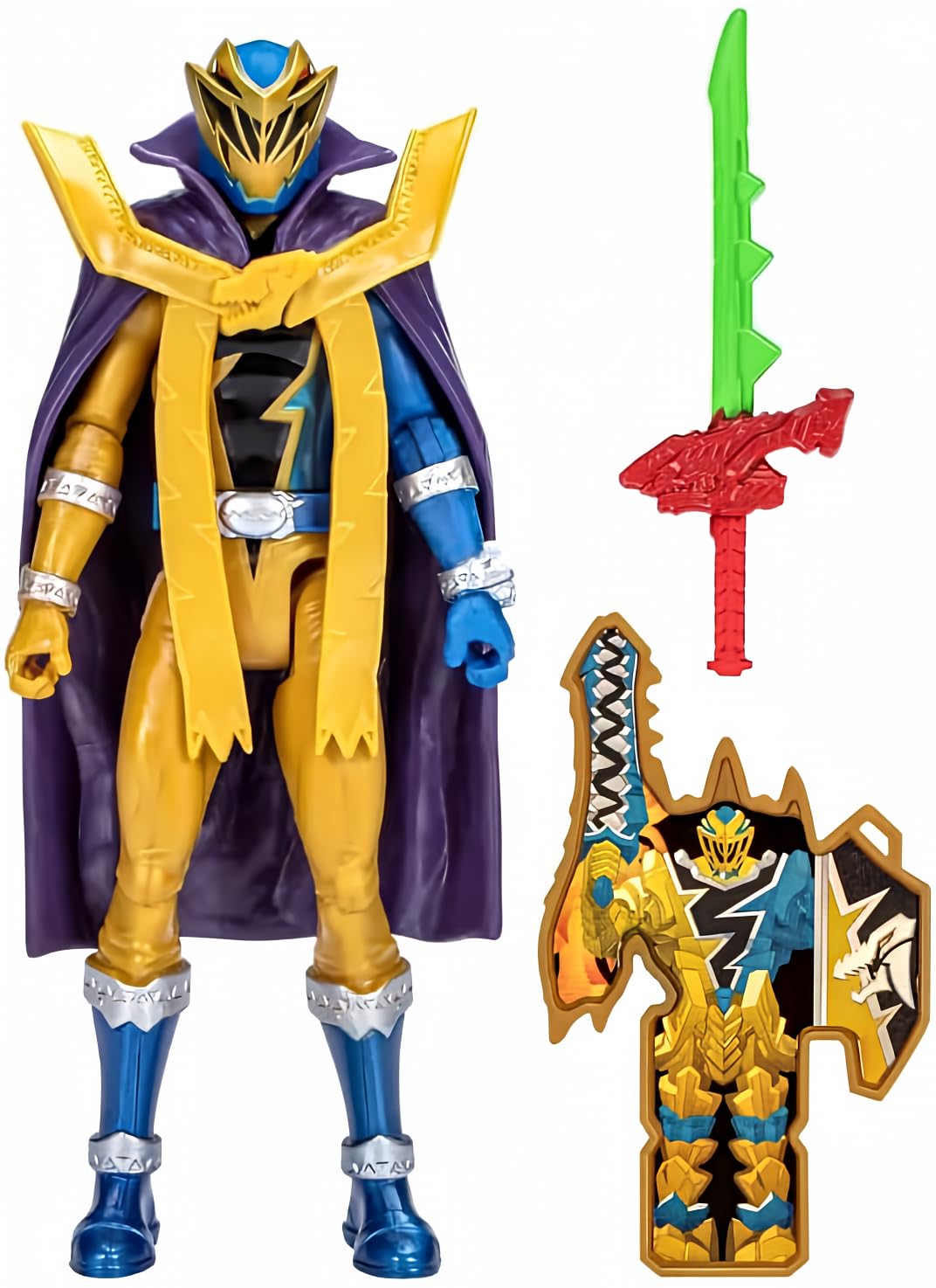 

Игрушечная фигурка Power Rangers Dino Fury Dinosaur Master Mode с ключом Dinosaur Fury и аксессуарами для оружия, вдохновленная телесериалом для детей от 4 лет