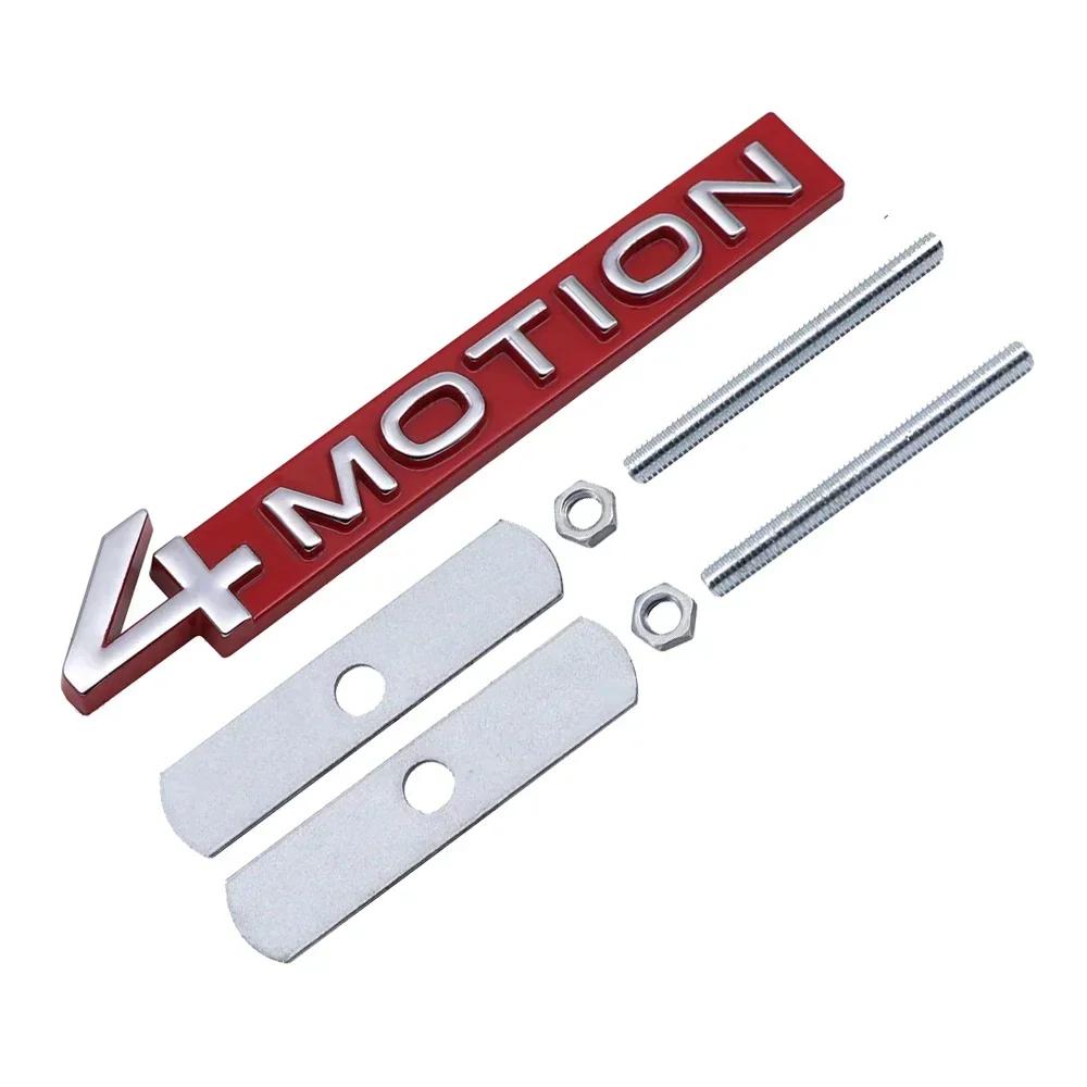 TCFJN1 Metall 4MOTION Logo Auto Frontgrill Emblem für VW Passat Touareg Golf Tiguan Polo CC Auto Karosserie Abzeichen Exterieur Zubehör
