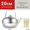 Large Capacity Stainless Steel Teapot - Ideal for Hotels, Restaurants, or Outdoor Use