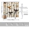 Birds & Stars Shower Curtain – Elegant Celestial Design, 2D Flat, Multiple Sizes, 59X70.8In To 90.5X70.8In, Includes Hooks