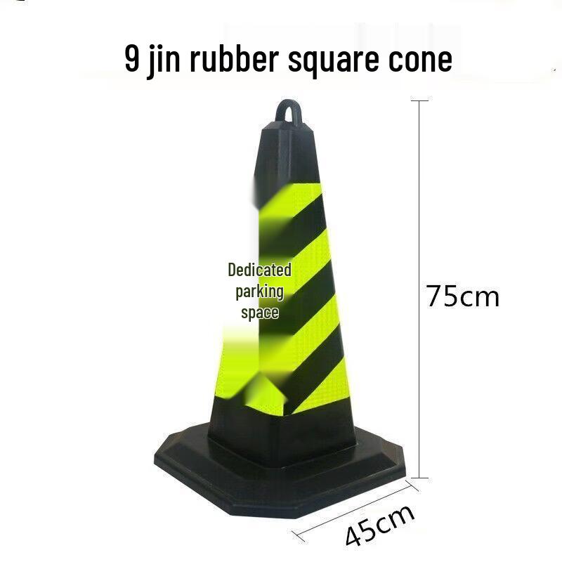 Jundingying Weighted Reflective Rubber Traffic Cone