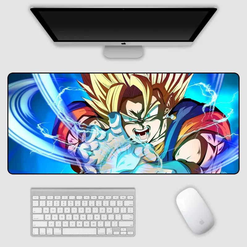 2026 Dragon Ball Leather Mouse Pad Son Goku Printing Pattern Large Size Game Gaming Keyboard Pad Boys Office Animation Non-slip Table Mat