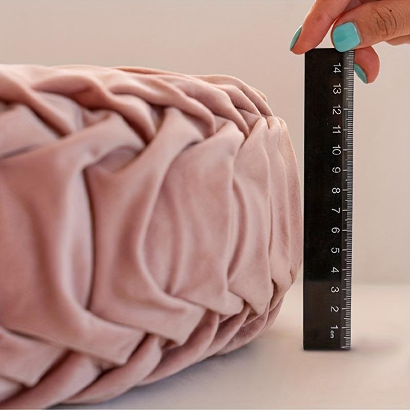 1 Piece Pumpkin-shaped Pillow, Pure Color Velvet Pillow, Suitable for Living Room, Circular Shape, Indoor Window Cushion